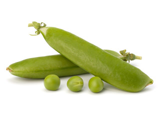 Fresh green pea pod