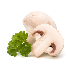 Fototapeta premium Champignon mushroom and fresh parsley