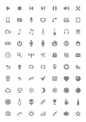 Icons and pictograms set