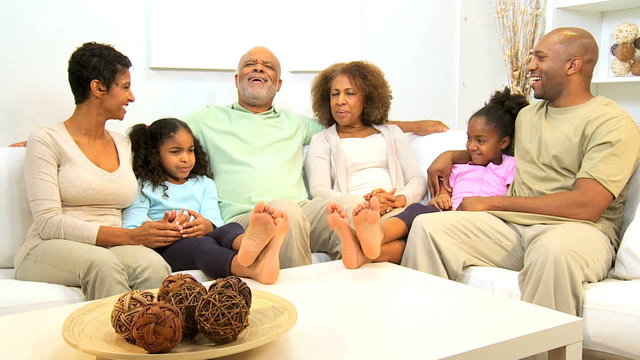 Three Generations African American Family Leisure