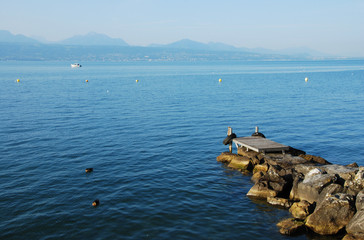 Fototapeta na wymiar Lake Geneva, Switzerland