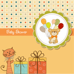 funny cartoon baby shower card