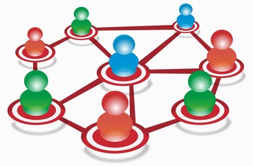 social communication - team network