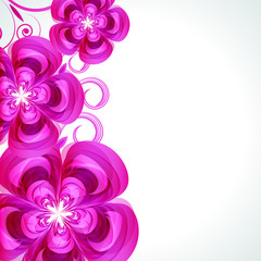 Abstract flower background cover template.