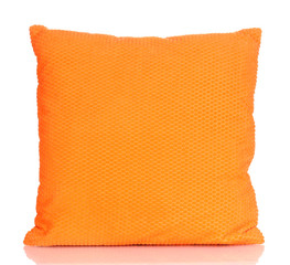Fototapeta na wymiar Bright color pillow isolated on white