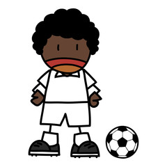 Soccer player cartoon