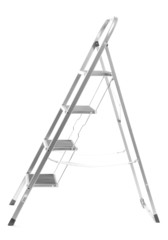 metal ladder isolated on white