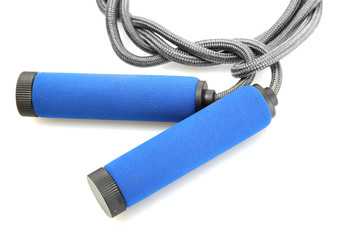 skipping rope isolated on white.