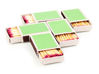 matches isolated on white