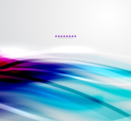 Colorful wave business template