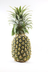 Fototapeta premium ripe pineapple isolated on white