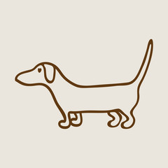 Dachshund silhouette