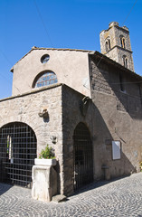 Fototapeta na wymiar St Mary of Providence Kościoła. Ronciglione. Lazio. Włochy.