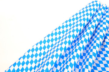 Bayerisches Muster blau weiß Hintergrund Oktoberfest