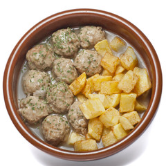 Meat balls with potatoes