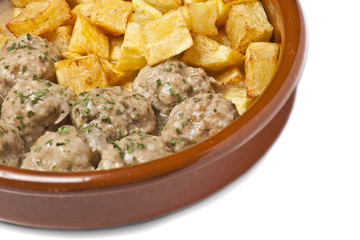 Meat balls with potatoes