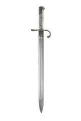 Bayonet to the rifle, isolated on a white background, with clipp