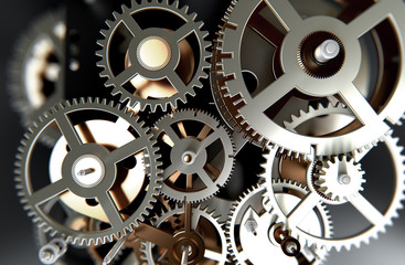 gears top closeup view