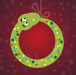new year snake gift card background
