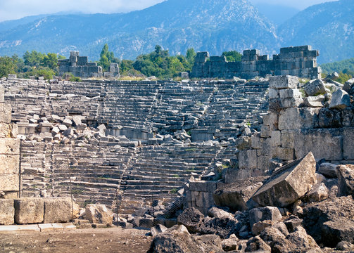 Ancient amphitheatre ruins