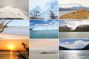 Collage Of Beautiful Argentina Landscape