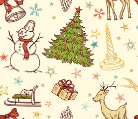 Christmas seamless pattern