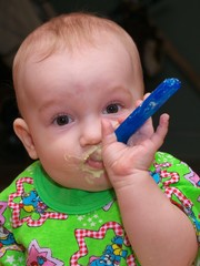 Eating boy