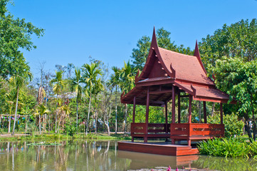 Thai style waterfront pavillian