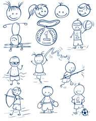 Fototapeta premium Olympics doodle