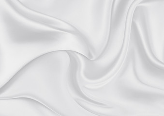 Obraz premium Smooth elegant white silk can use as fine background