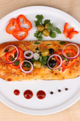 Delicious slice of pizza