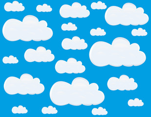 Clouds in the blue sky