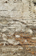 Obsolete painted wood