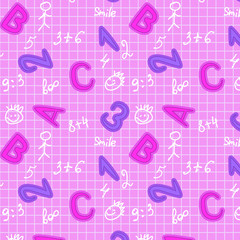 Pink seamless pattern