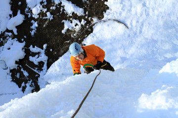 Ice climbing the North Caucasus.