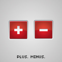 Plus minus button