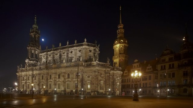Timelapse  at St. Trinitatis Church in Dresden