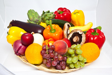 Basket  of Fruits and Vegetables