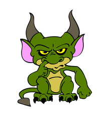 Halloween Goblin Green