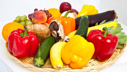 Basket  of Fruits and Vegetables