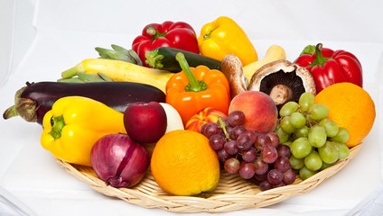 Basket  of Fruits and Vegetables