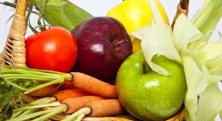 Basket  of Fruits and Vegetables