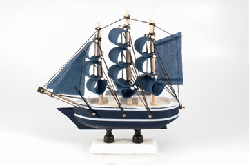 Ship model isolated