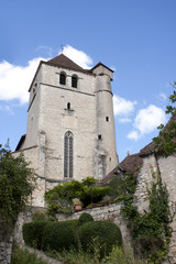 Fototapeta na wymiar Kościół Saint-Cirq-Lapopie