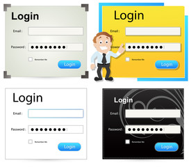 Login Box Vectors