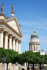 Gendarmenmarkt, German and French cathedral in Berlin