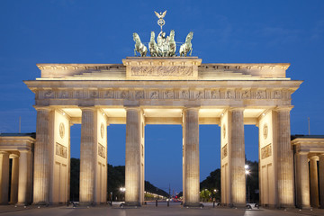 Fototapeta na wymiar Brandeburga brama w nocy, Berlin, Niemcy