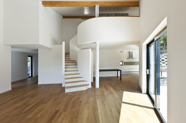 interior modern house, large open space