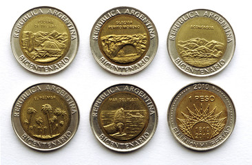 Monedas del Bicentenario - 2010 Argentina
