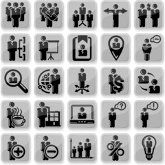 Management and human resource 25 icons